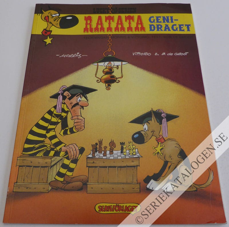 Framsida på Lucky Lukes äventyr #70 - Ratata - genidraget (1996)