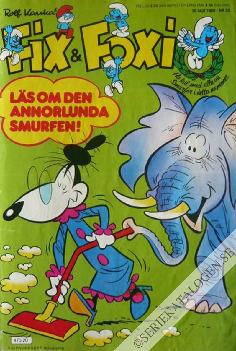 Framsida på Fix och Foxi #20 (1980)