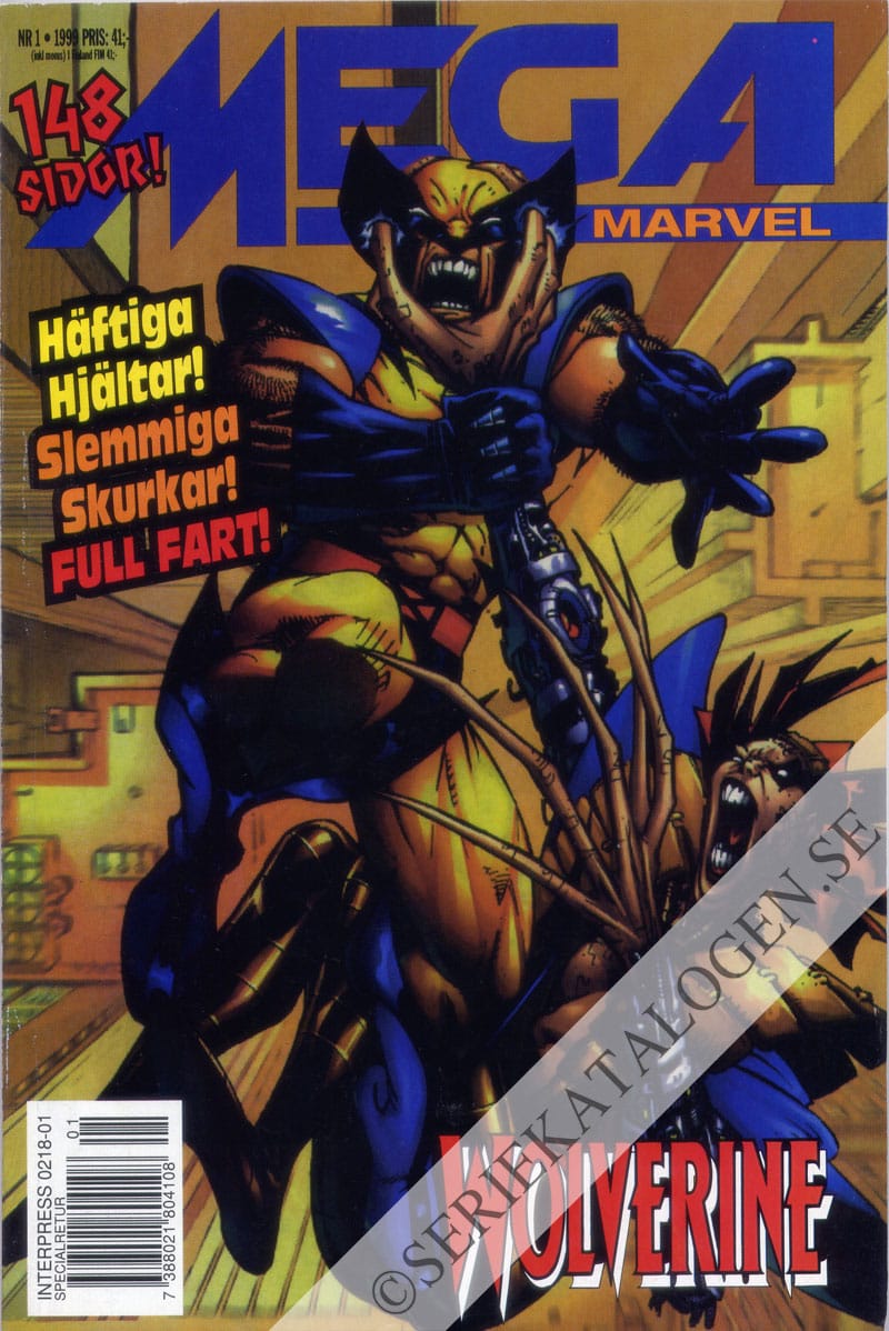 Framsida på Mega Marvel Wolverine (1999)