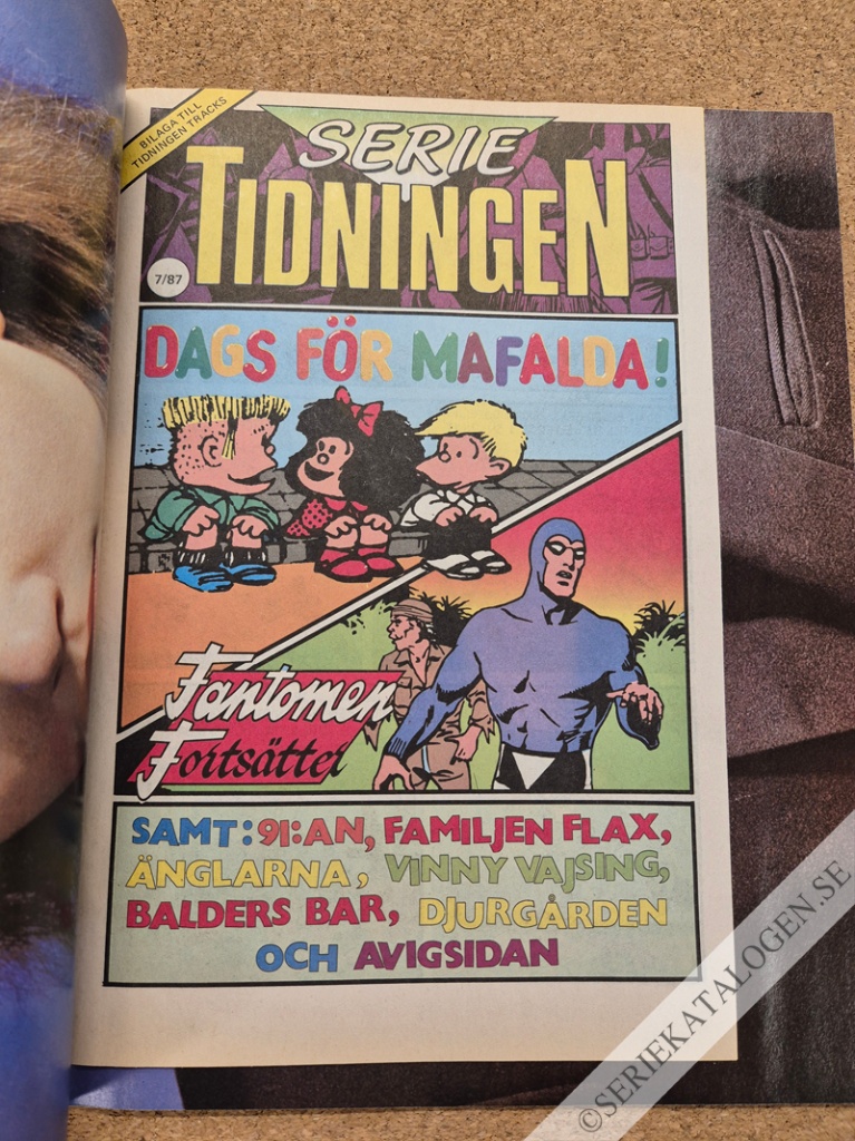 Framsida på Serietidningen #7 (1987)