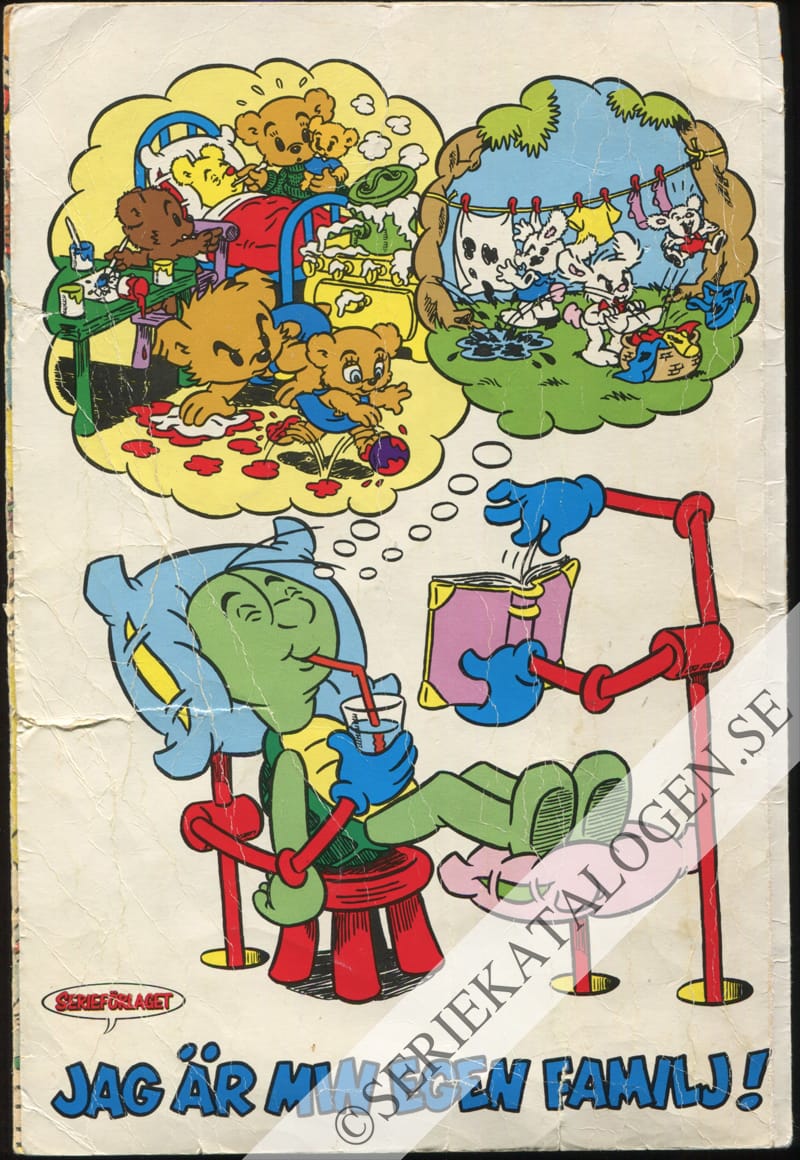 Baksida på Bamse och ungarna (1992)