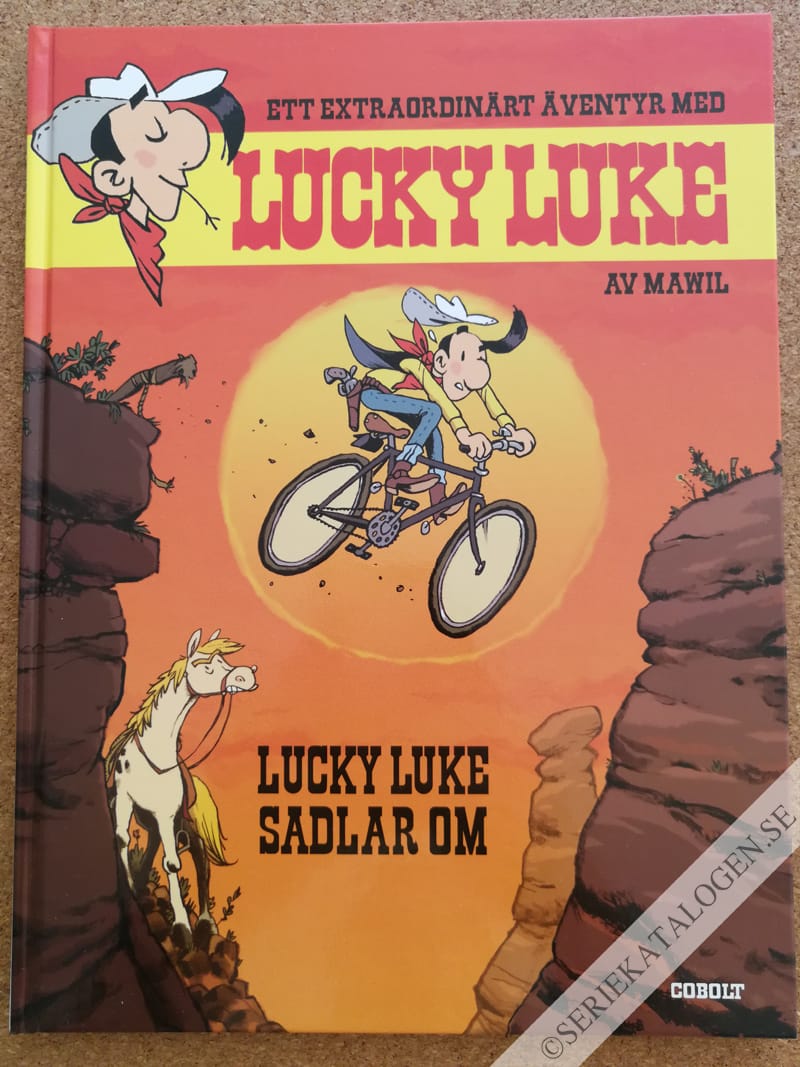 Framsida på Ett extraordinärt äventyr med Lucky Luke Lucky Luke sadlar om (2020)