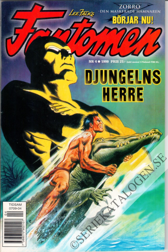 Framsida på Fantomen #4 (1999)