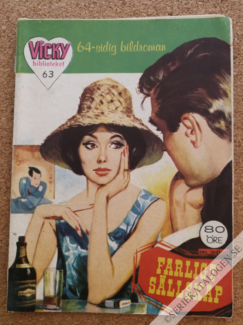 Framsida på Vicky-biblioteket Farligt sällskap (1961)