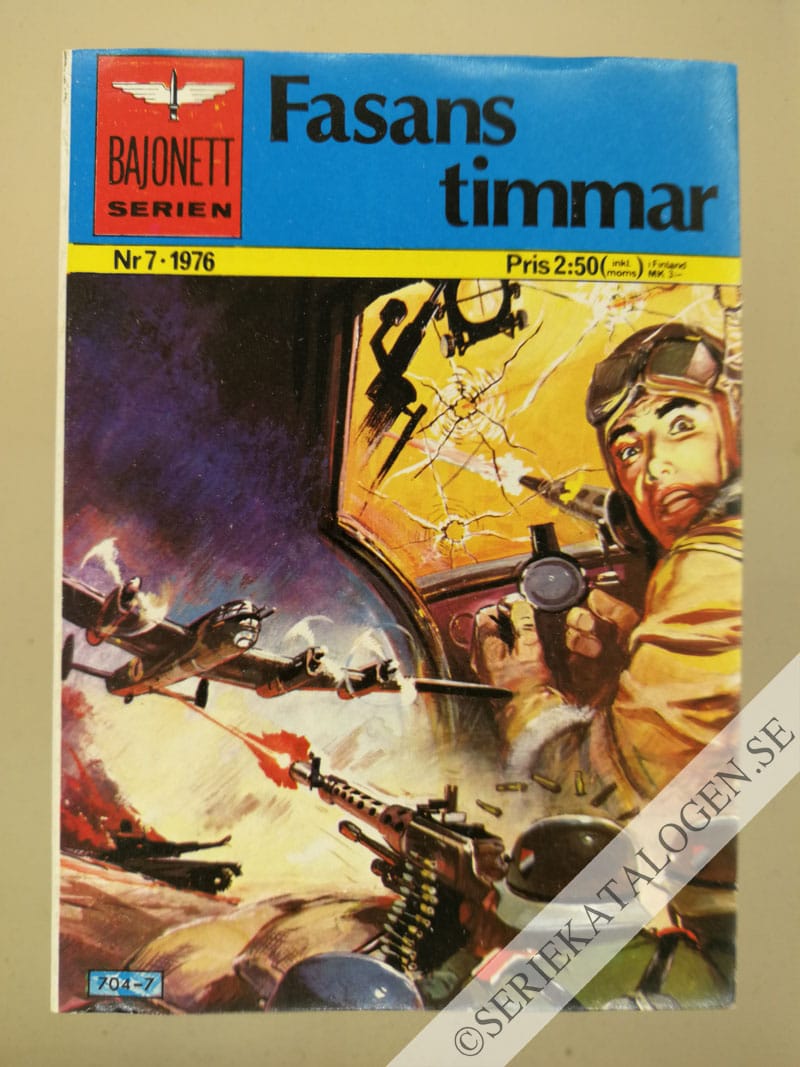 Framsida på Bajonettserien #7 - Fasans timmar (1976)