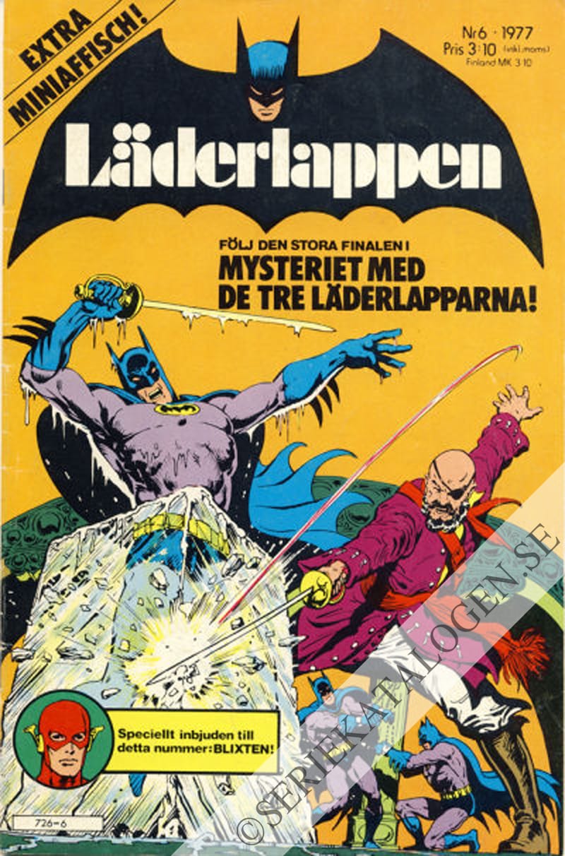 Framsida på Läderlappen och Robin #6 (1977)