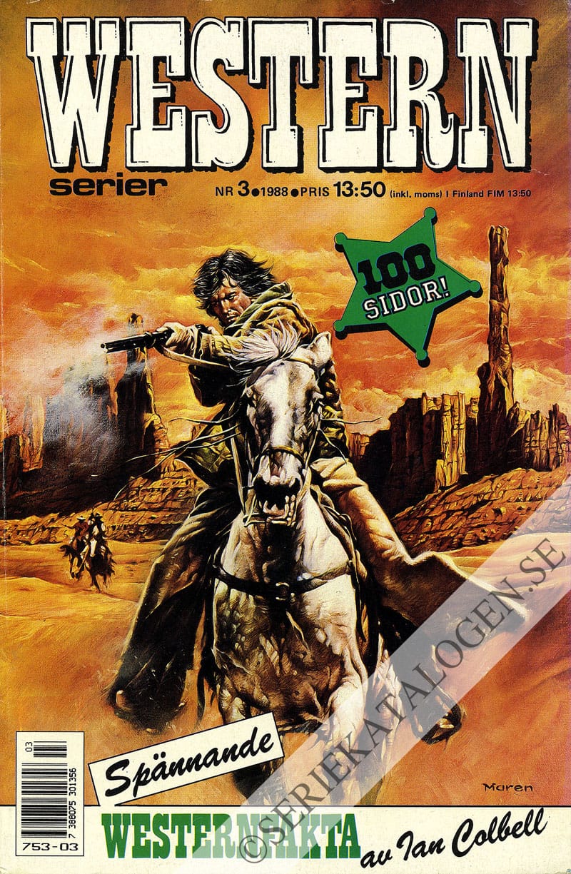 Framsida på Westernserier #3 (1988)