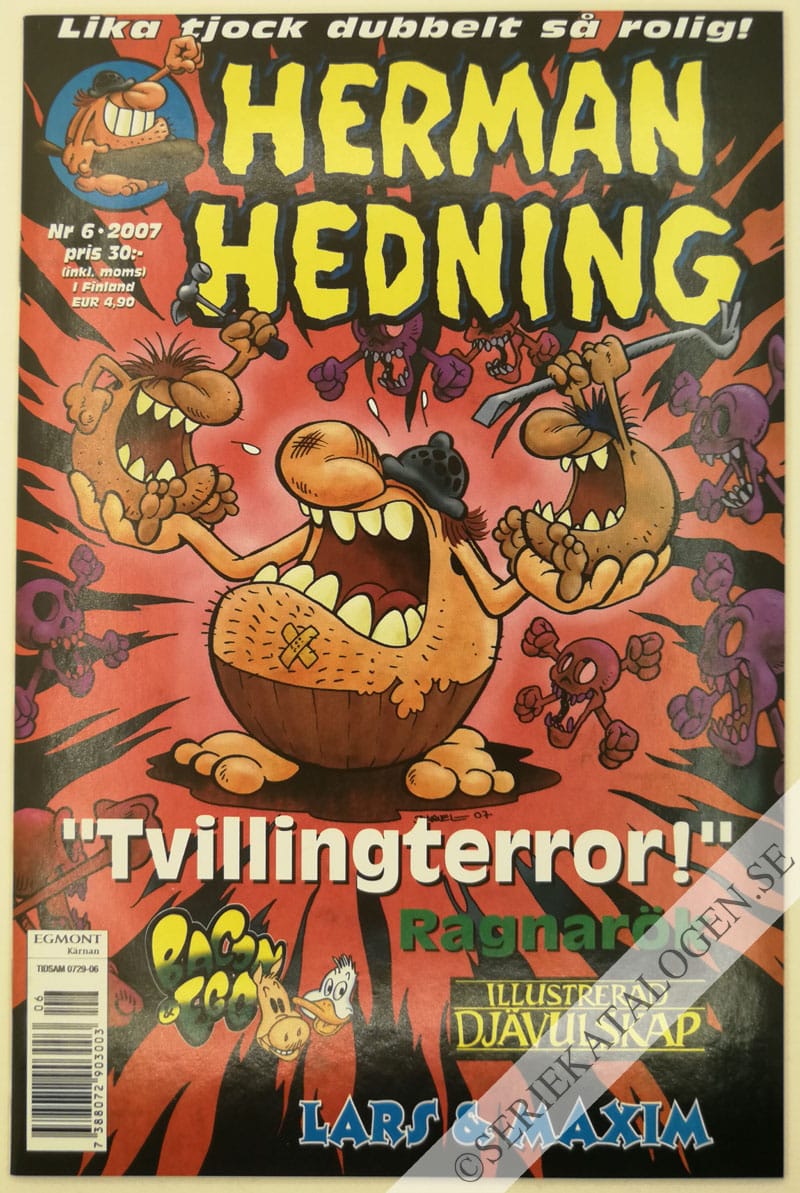 Framsida på Herman Hedning #6 (2007)