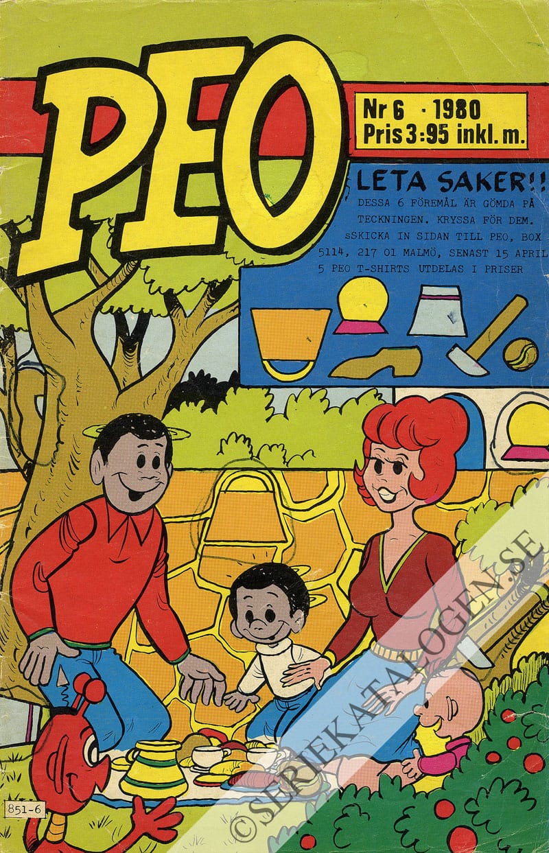 Framsida på Peo #6 (1980)