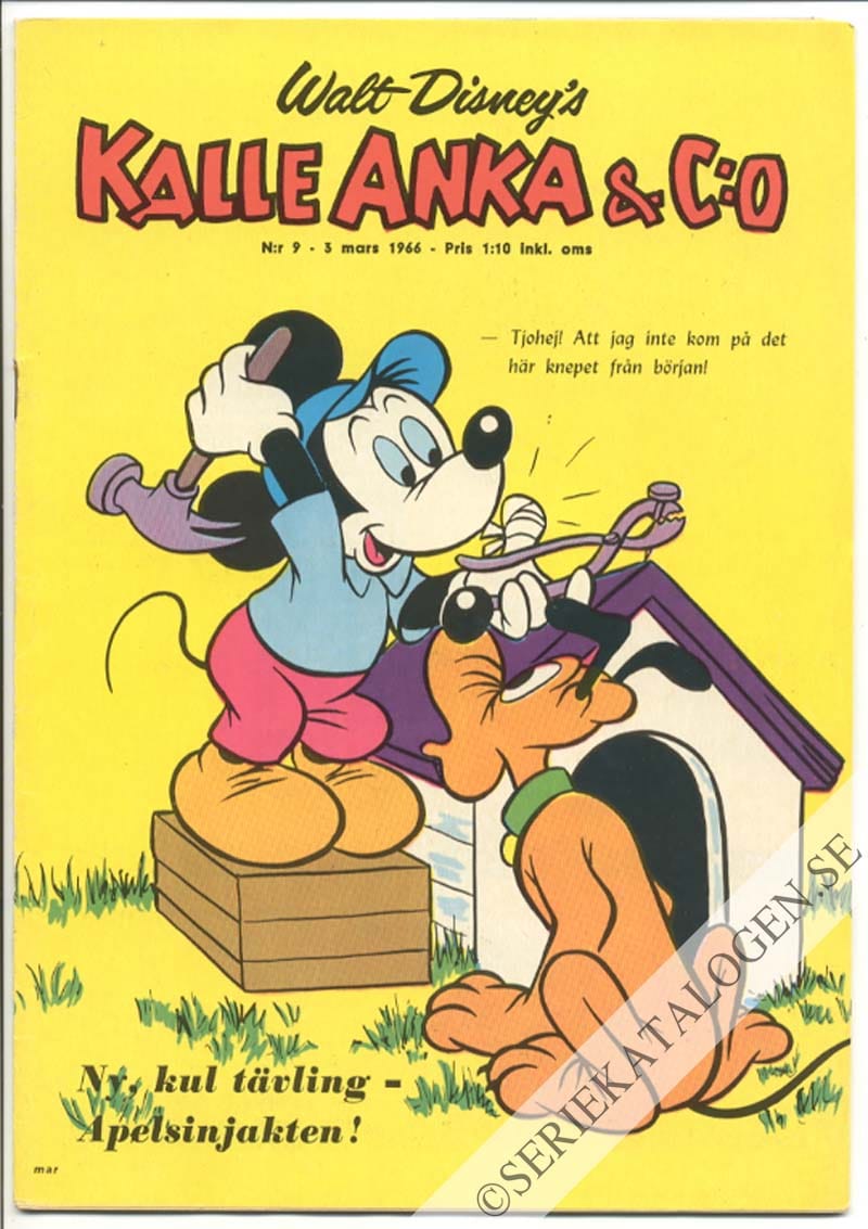 Framsida på Kalle Anka & C:o #9 (1966)