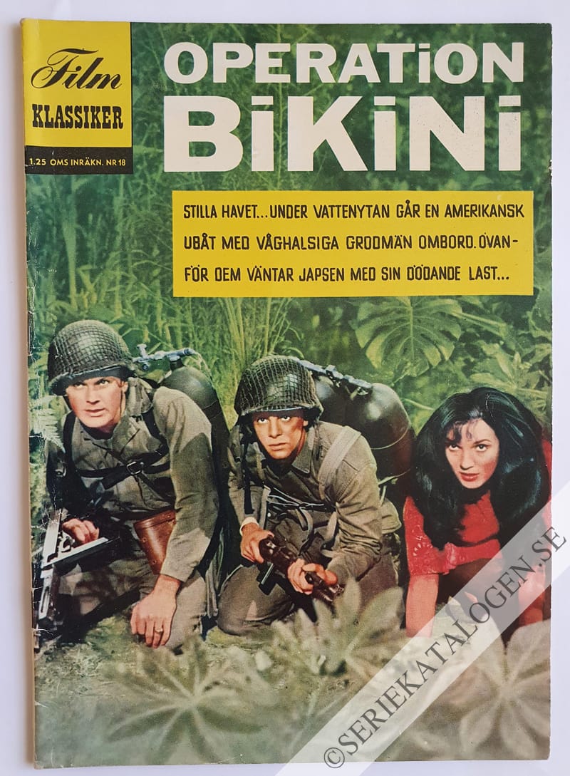 Framsida på Filmklassiker Operation Bikini (1963)