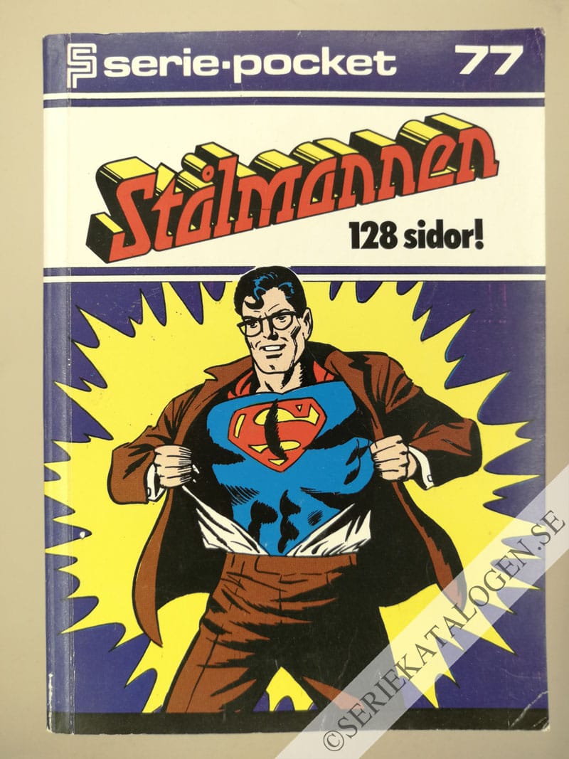 Framsida på Seriepocket #77 - Stålmannen (1979)