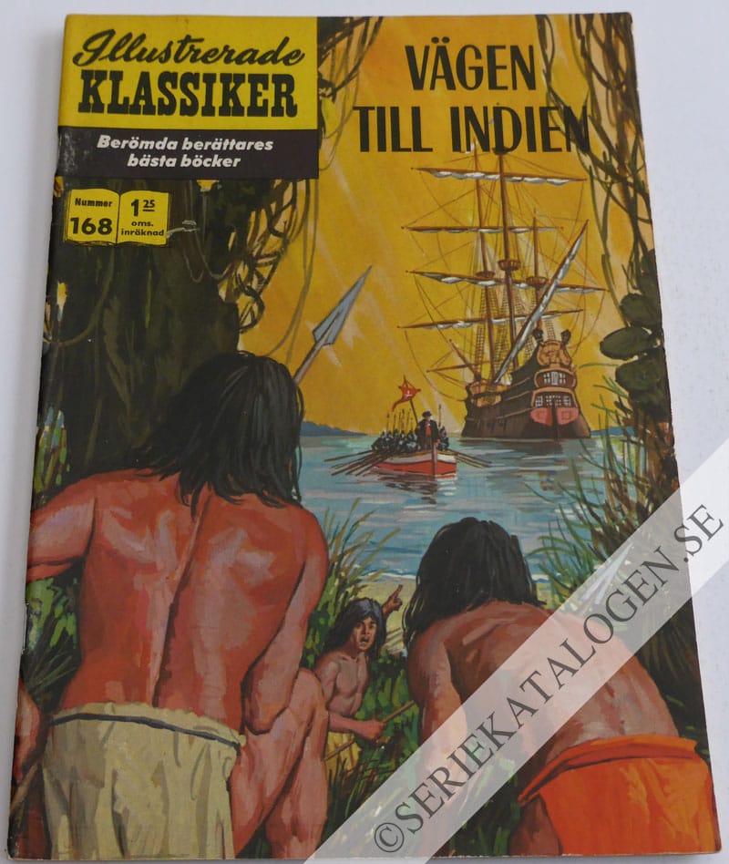 Framsida på Illustrerade Klassiker #168 - Vägen till Indien (1964)