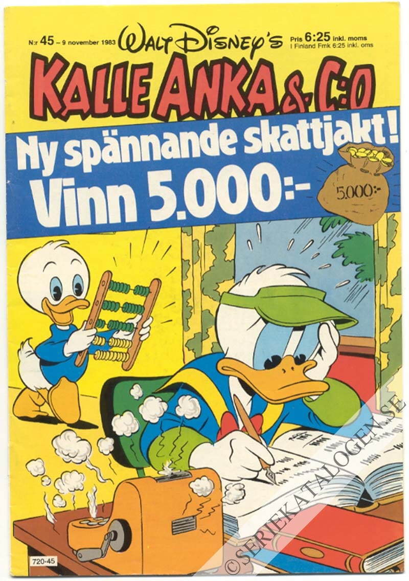 Framsida på Kalle Anka & C:o #45 (1983)