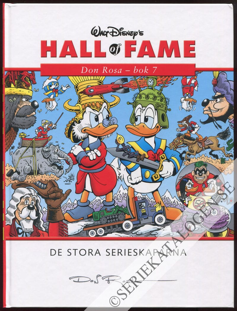 Framsida utan skyddsomslag på Don Rosa - bok 7 (2008)