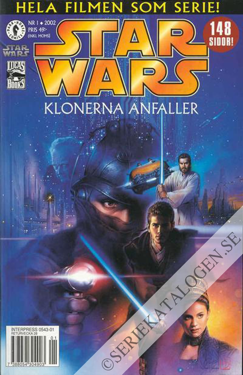 Framsida på Star Wars Klonerna anfaller (2002)