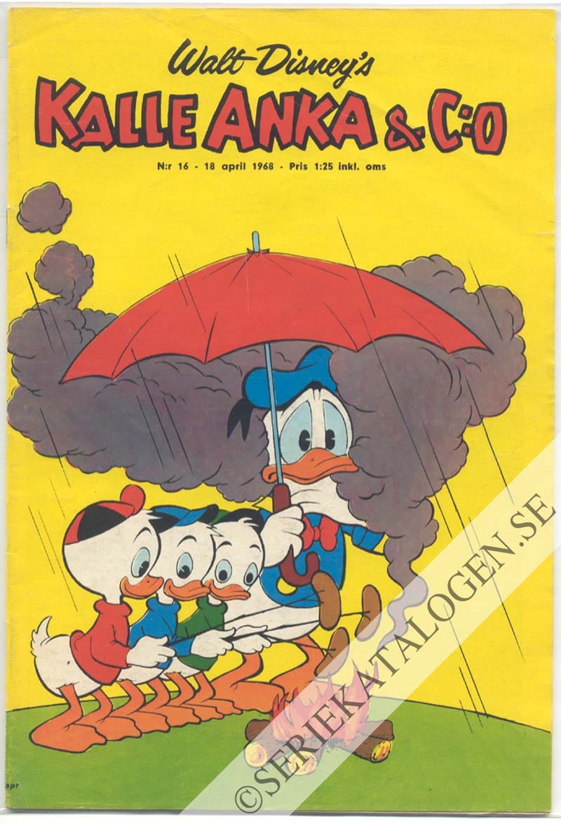 Framsida på Kalle Anka & C:o #16 (1968)