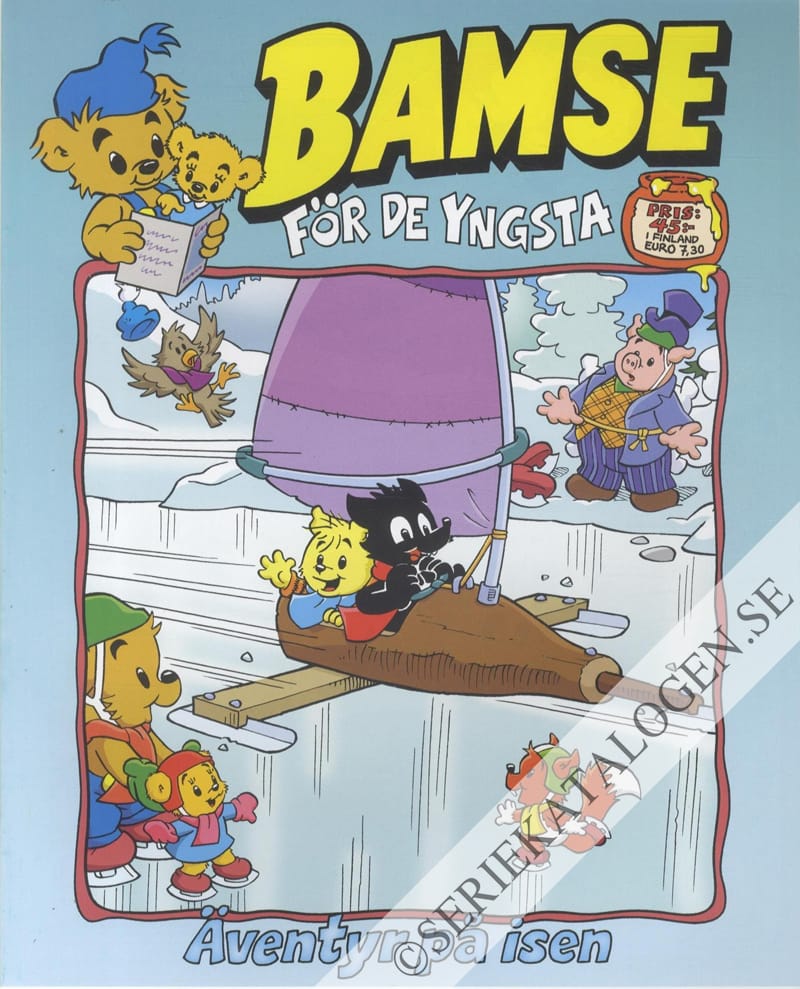 Framsida på Bamse för de yngsta #9 - Äventyr på isen (2023)