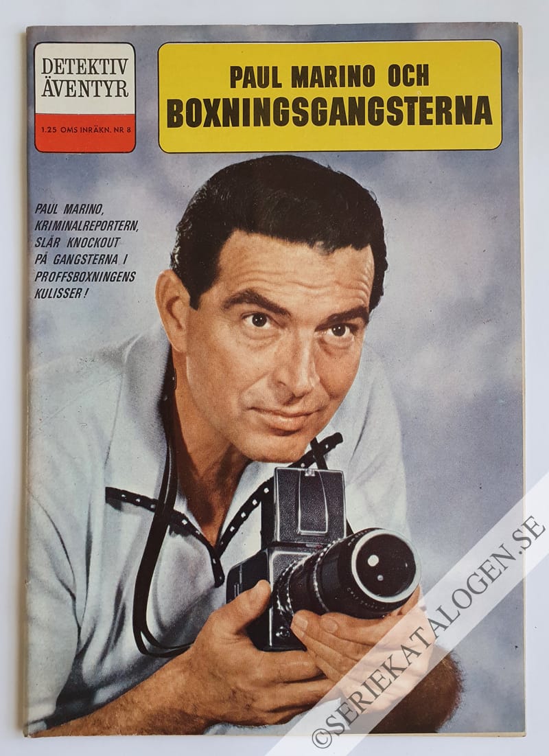 Framsida på Detektiväventyr Paul Marino och Boxningsgangsterna (1963)