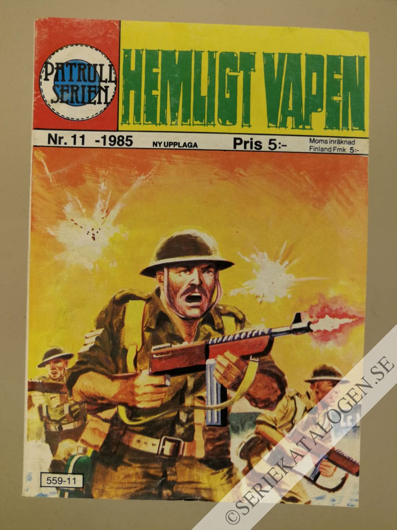 Framsida på Patrullserien #11 - Hemligt vapen (1985)
