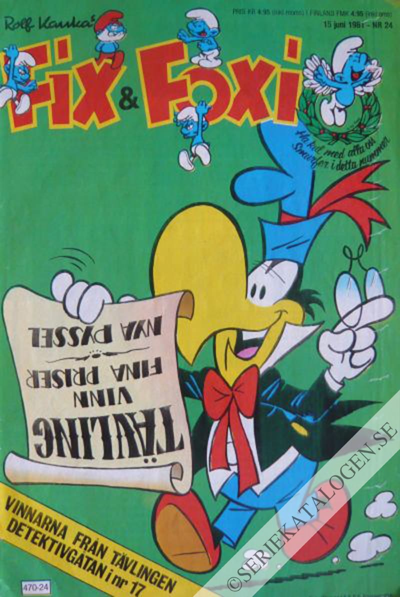 Framsida på Fix och Foxi #24 (1981)