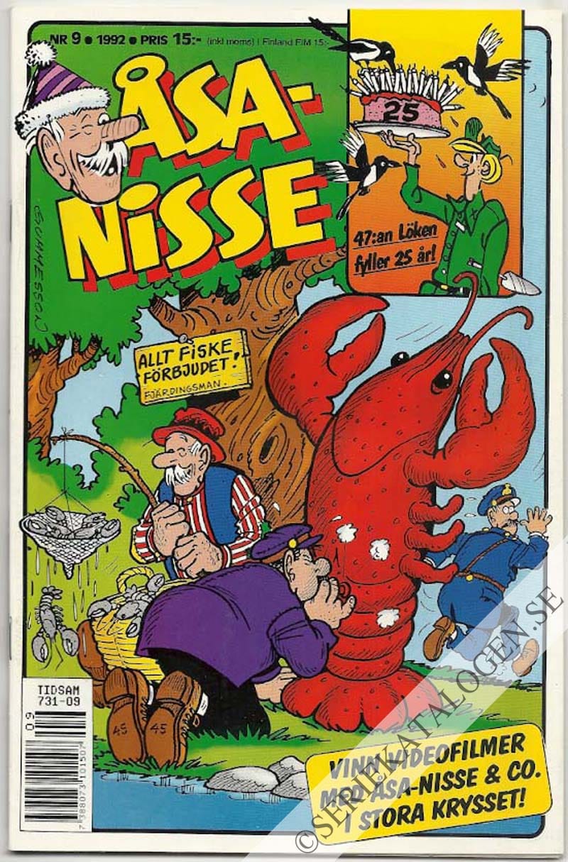 Framsida på Åsa-Nisse #9 (1992)