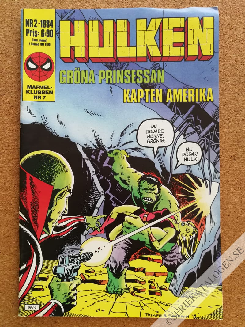 Framsida på Hulken #2 (1984)