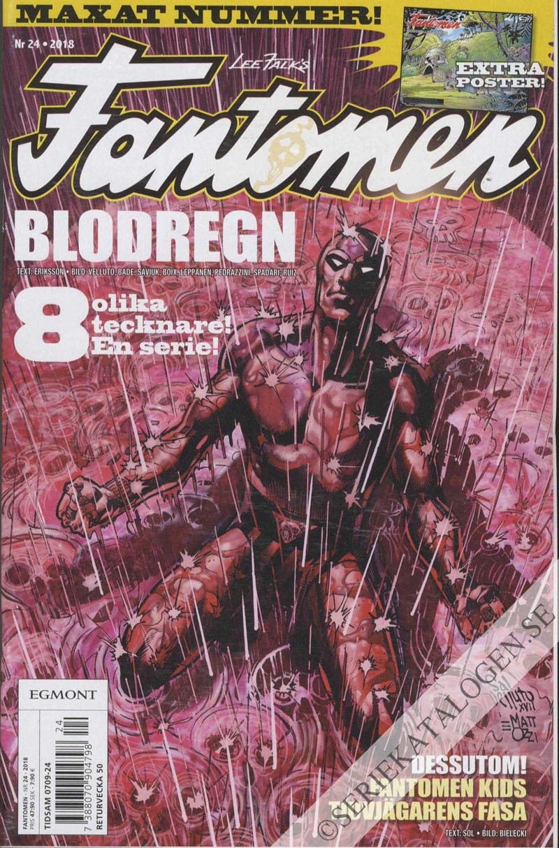 Framsida på Fantomen #24 (2018)