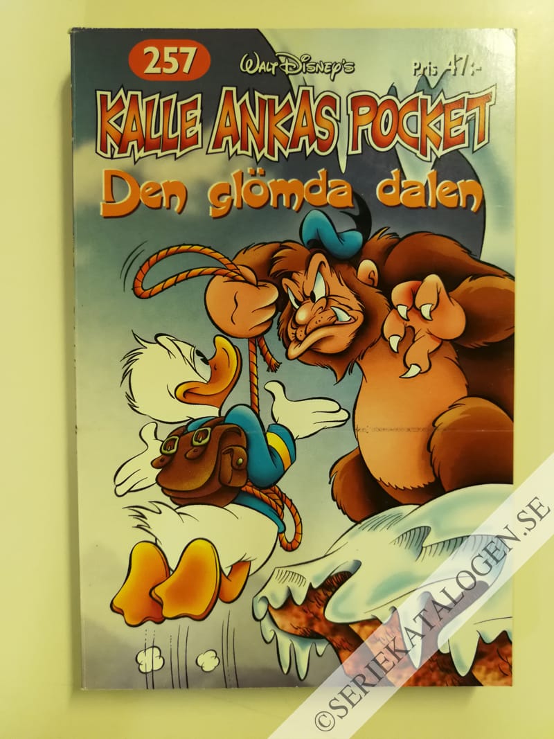 Framsida på Kalle Ankas pocket #257 - Den glömda dalen (2001)