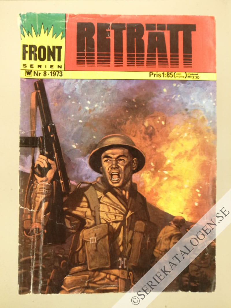 Framsida på Frontserien #8 - Reträtt (1973)