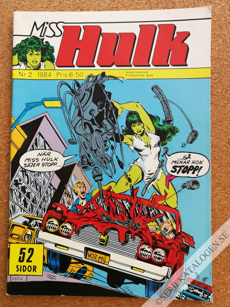 Framsida på Miss Hulk #2 (1984)