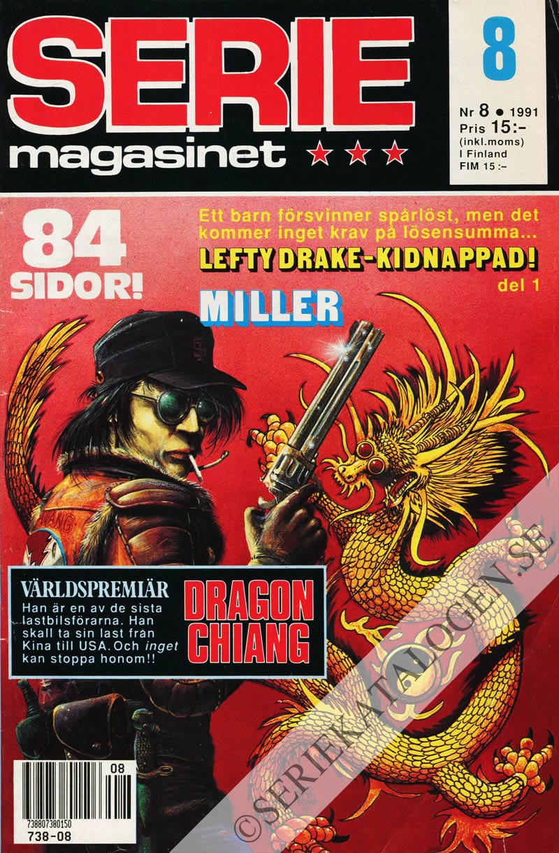 Framsida på Seriemagasinet #8 (1991)