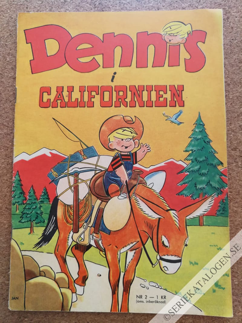 Framsida på Dennis #2 - Dennis i Californien (1966)