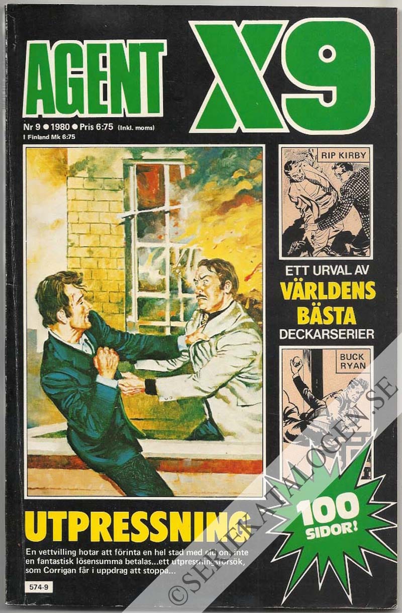 Framsida på Agent X9 #9 (1980)