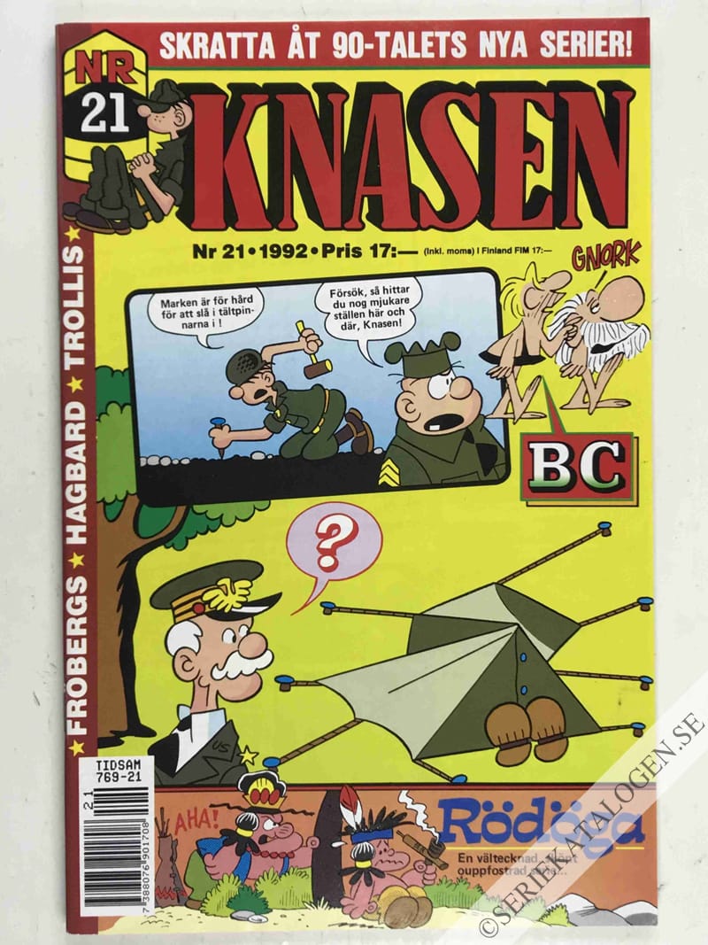 Framsida på Knasen #21 (1992)