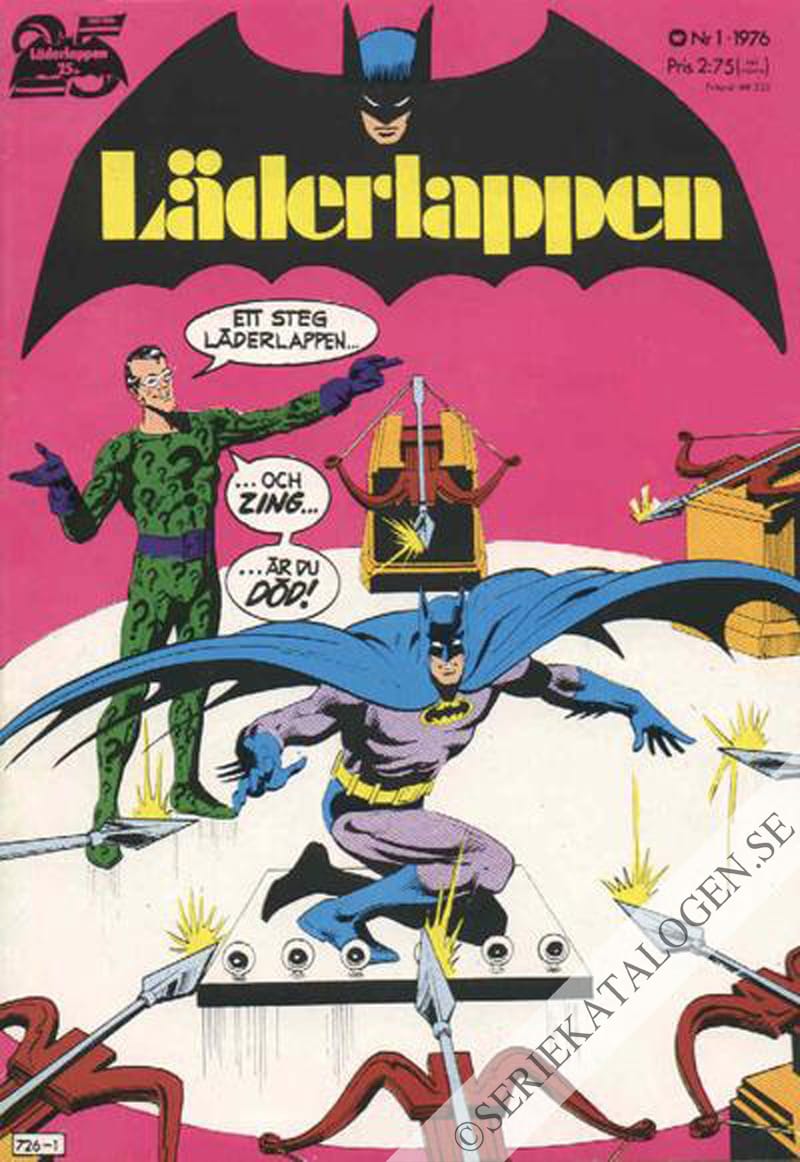 Framsida på Läderlappen och Robin #1 (1976)