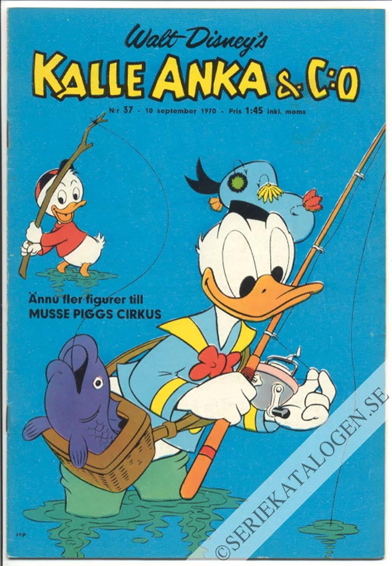 Framsida på Kalle Anka & C:o #37 (1970)