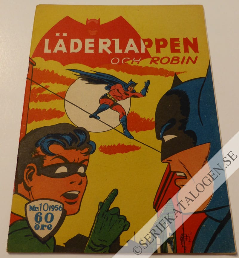 Framsida på Läderlappen och Robin #10 (1956)