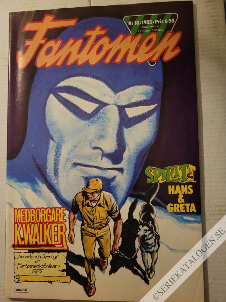 Framsida på Fantomen #18 (1983)