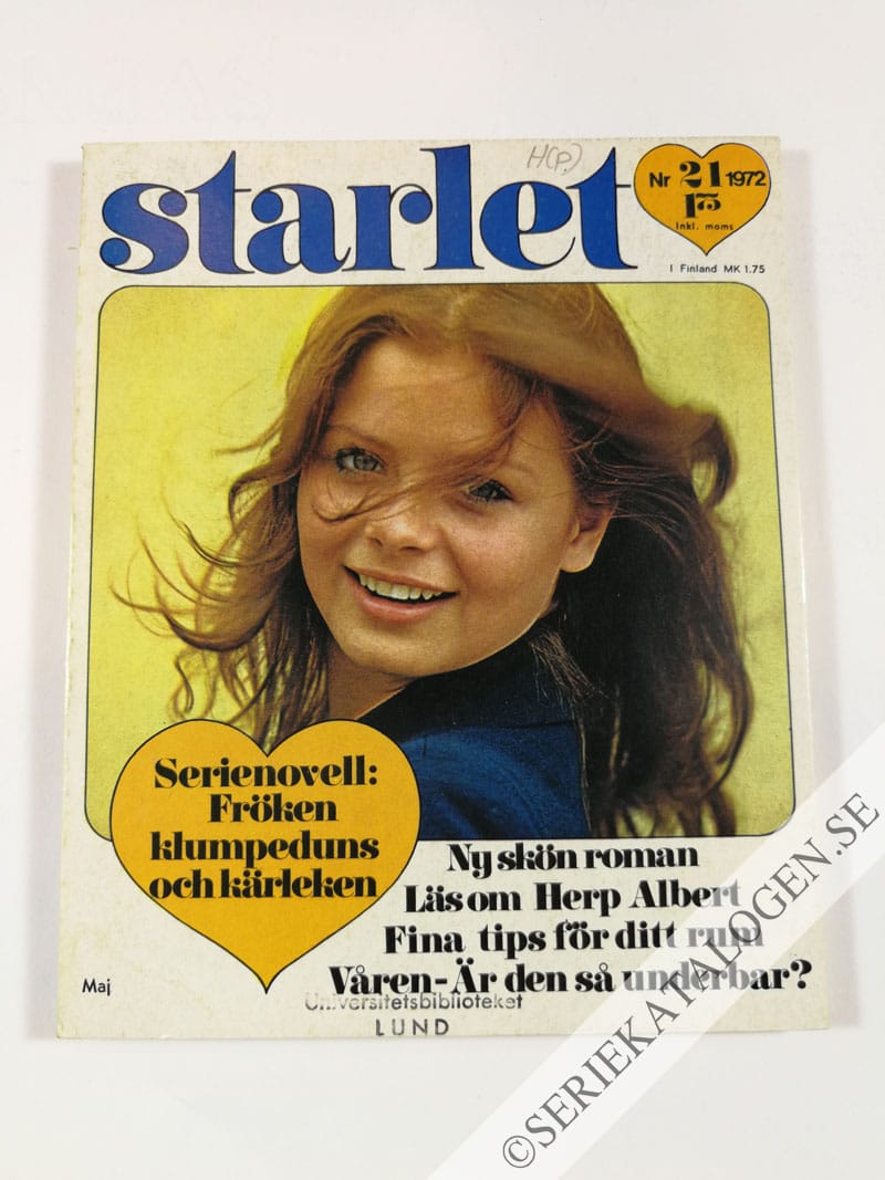Framsida på Starlet #21 (1972)