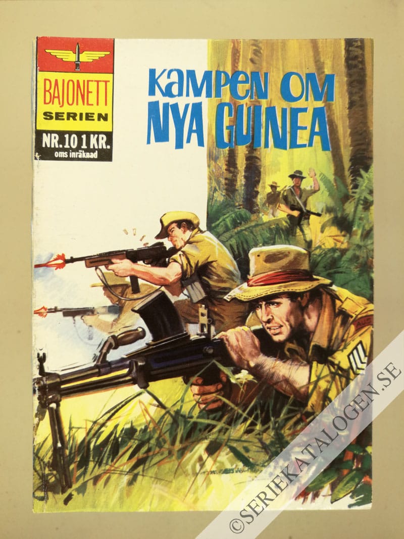 Framsida på Bajonettserien Kampen om Nya Guinea (1966)