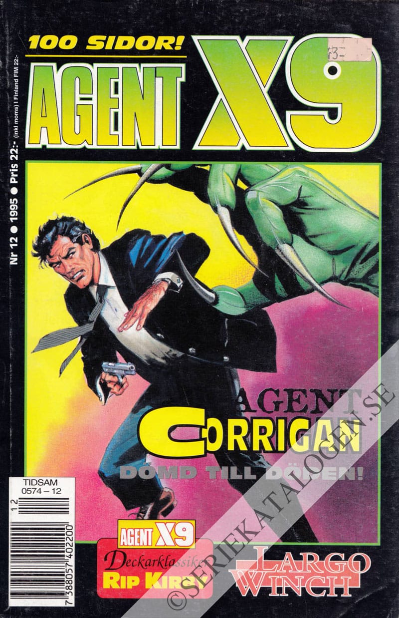 Framsida på Agent X9 #12 (1995)