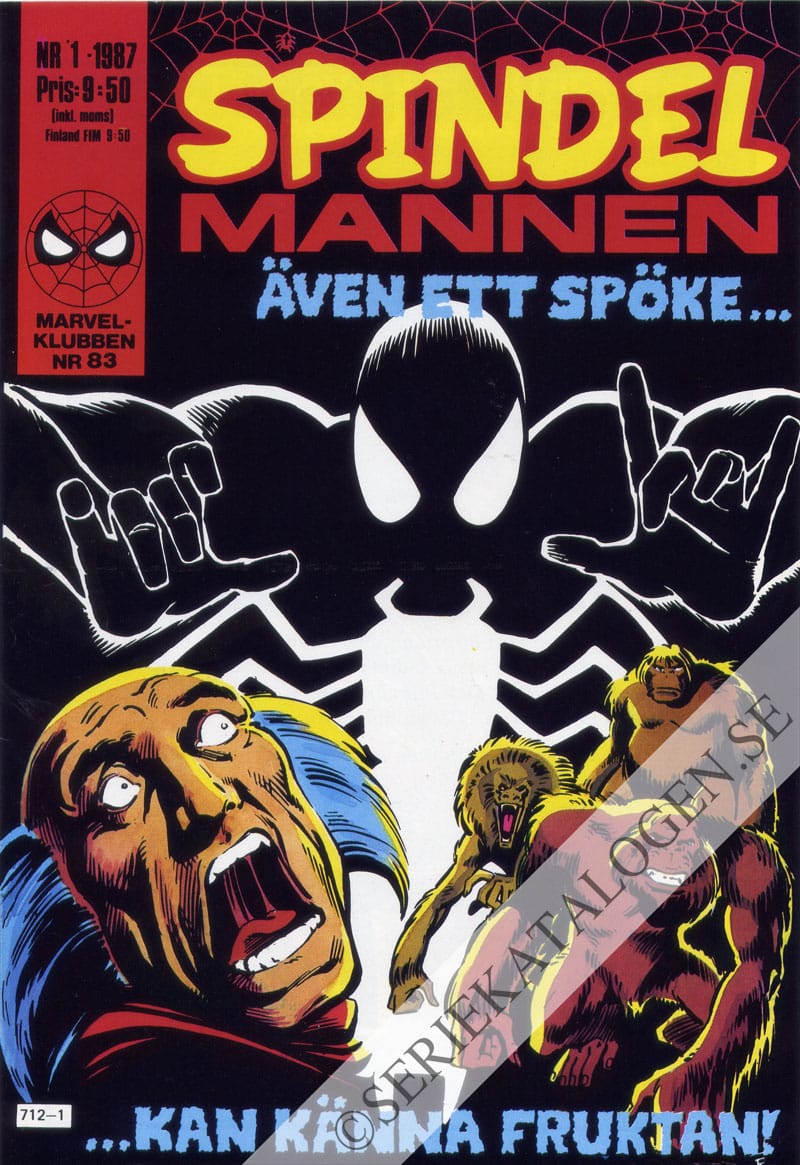 Framsida på Spindelmannen #1 (1987)