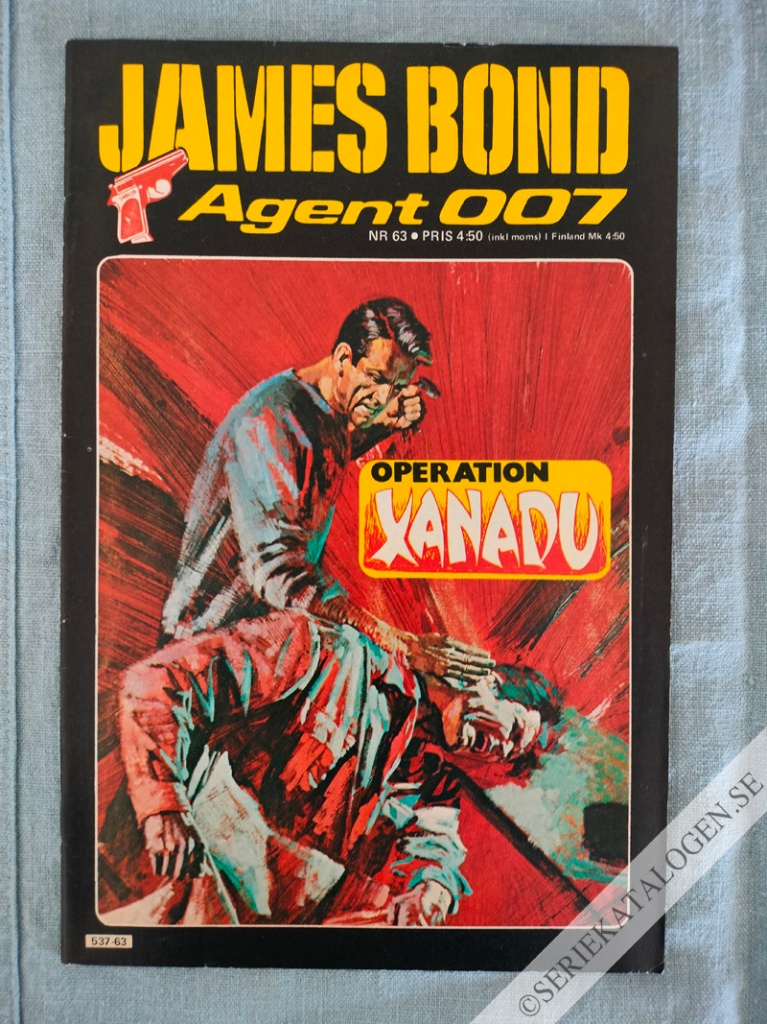Framsida på James Bond agent 007 #63 (1980)