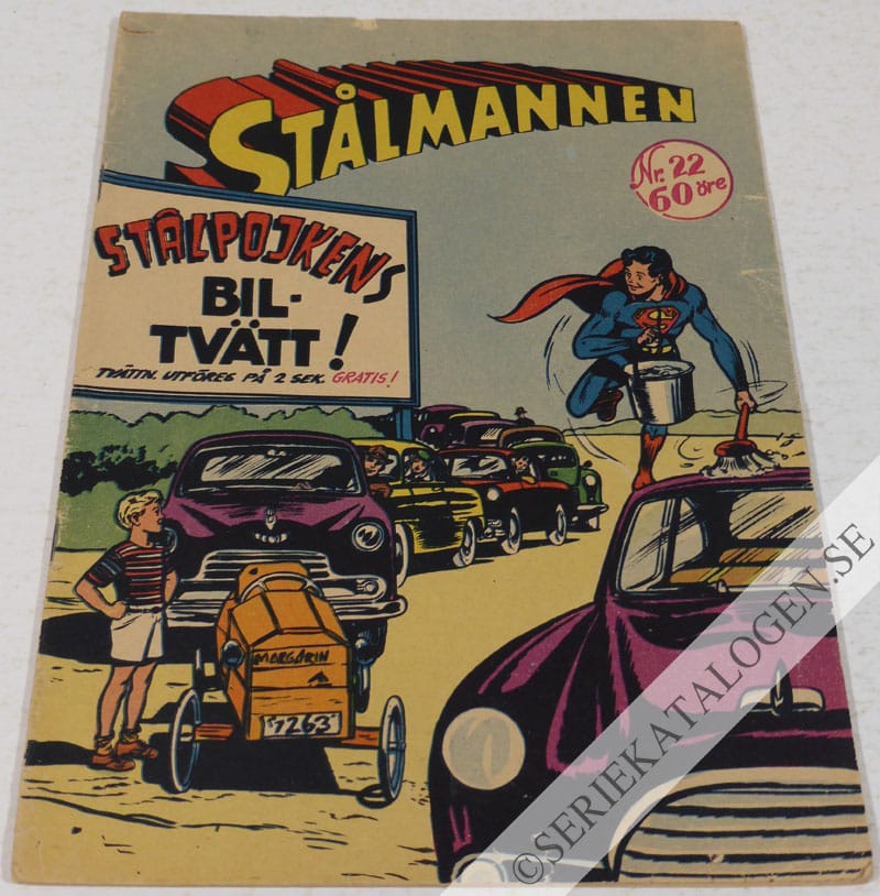 Framsida på Stålmannen #22 (1956)