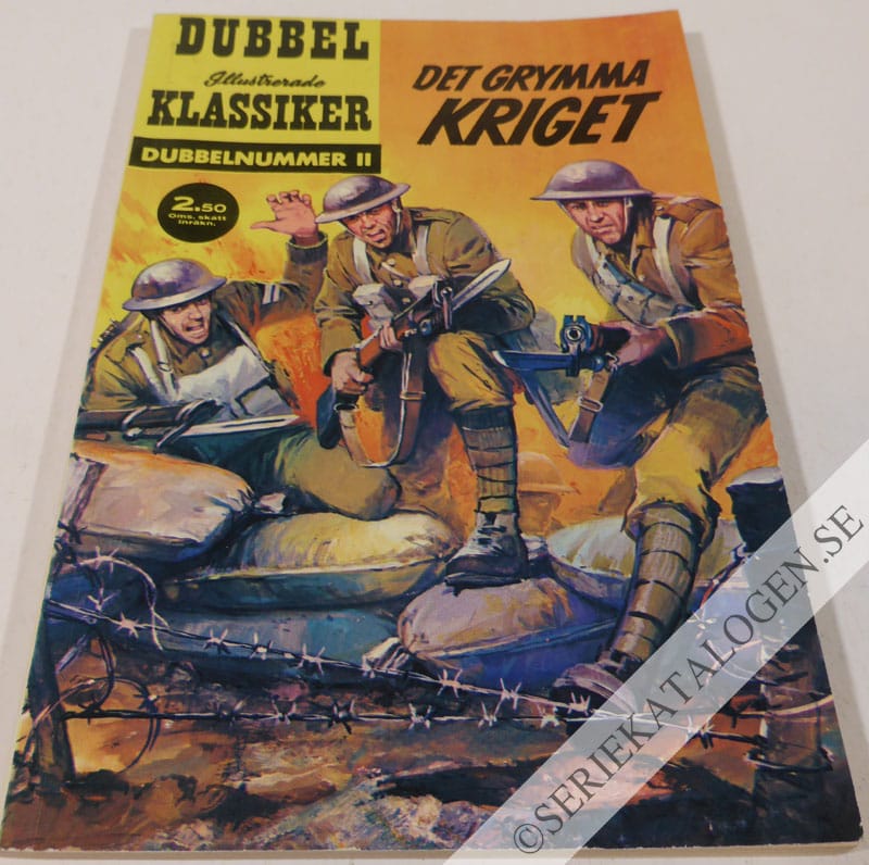 Framsida på Illustrerade Klassiker dubbelnummer Det grymma kriget (1965)