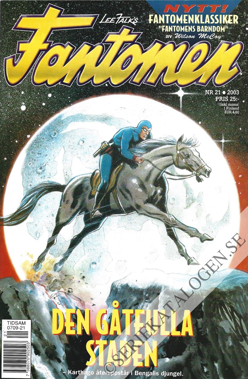 Framsida på Fantomen #21 (2003)