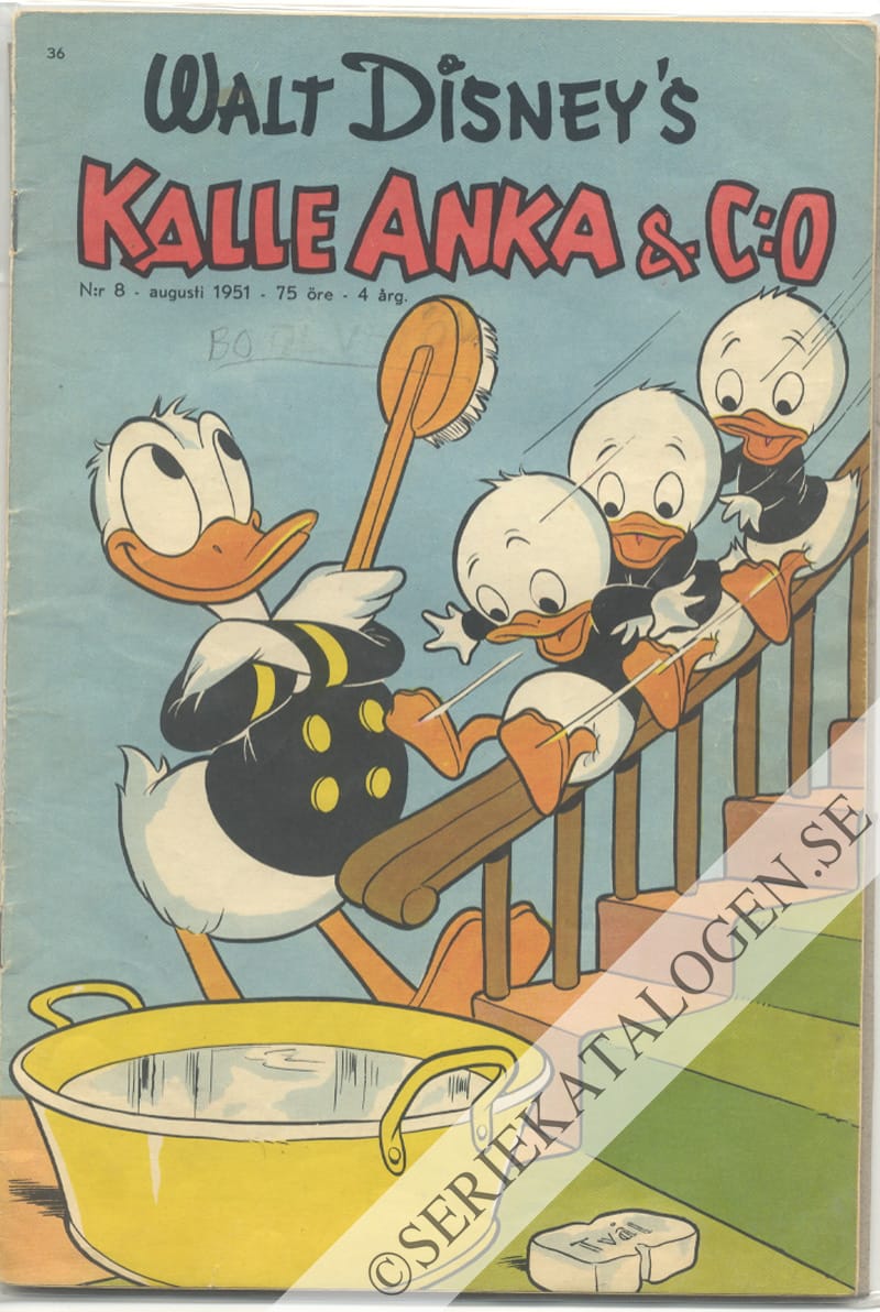 Framsida på Kalle Anka & C:o #8 (1951)