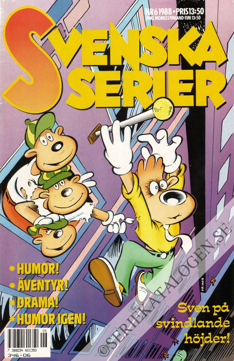 Framsida på Svenska serier #6 (1988)