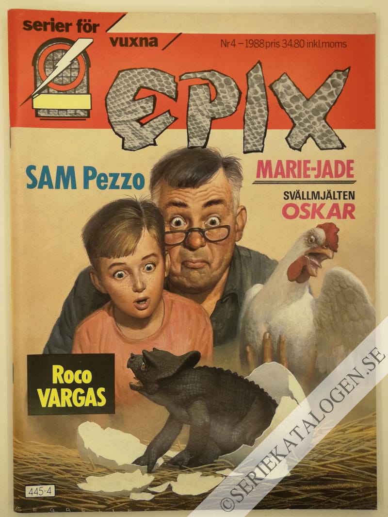 Framsida på Epix #4 (1988)